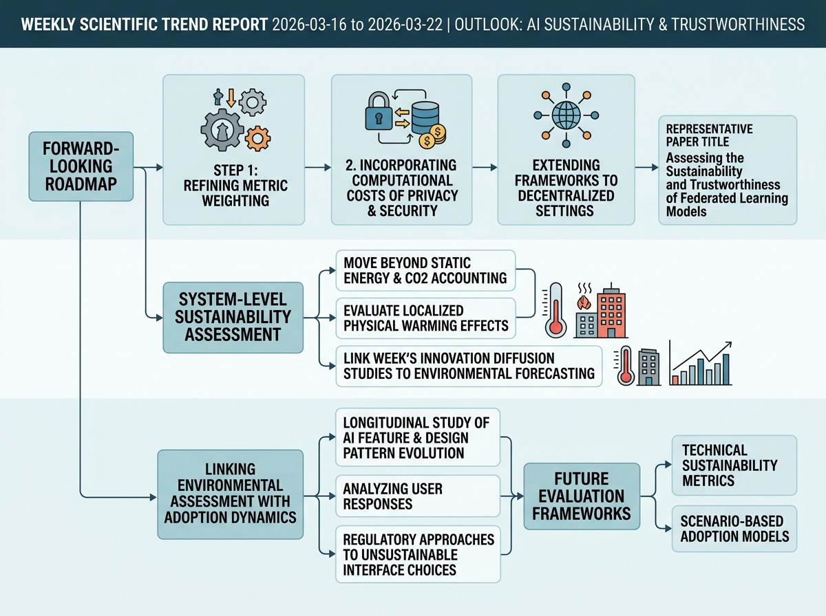 AI Sustainability and Trustworthiness outlook infographic