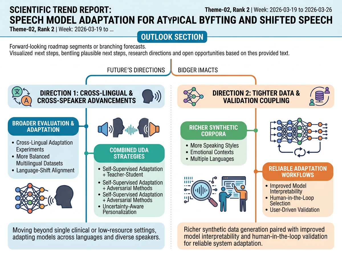 Speech Model Adaptation for Atypical and Shifted Speech outlook infographic