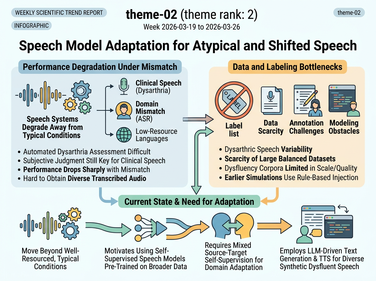 Speech Model Adaptation for Atypical and Shifted Speech situation infographic