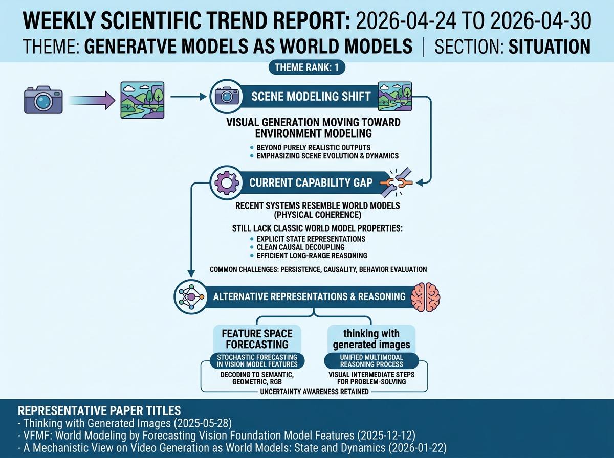 Generative Models as World Models situation infographic