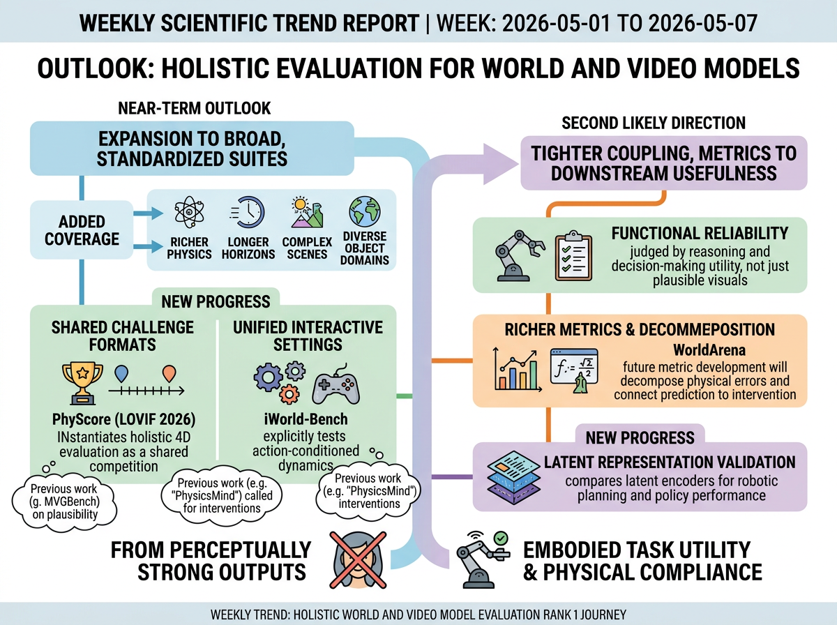 Holistic Evaluation for World and Video Models outlook infographic