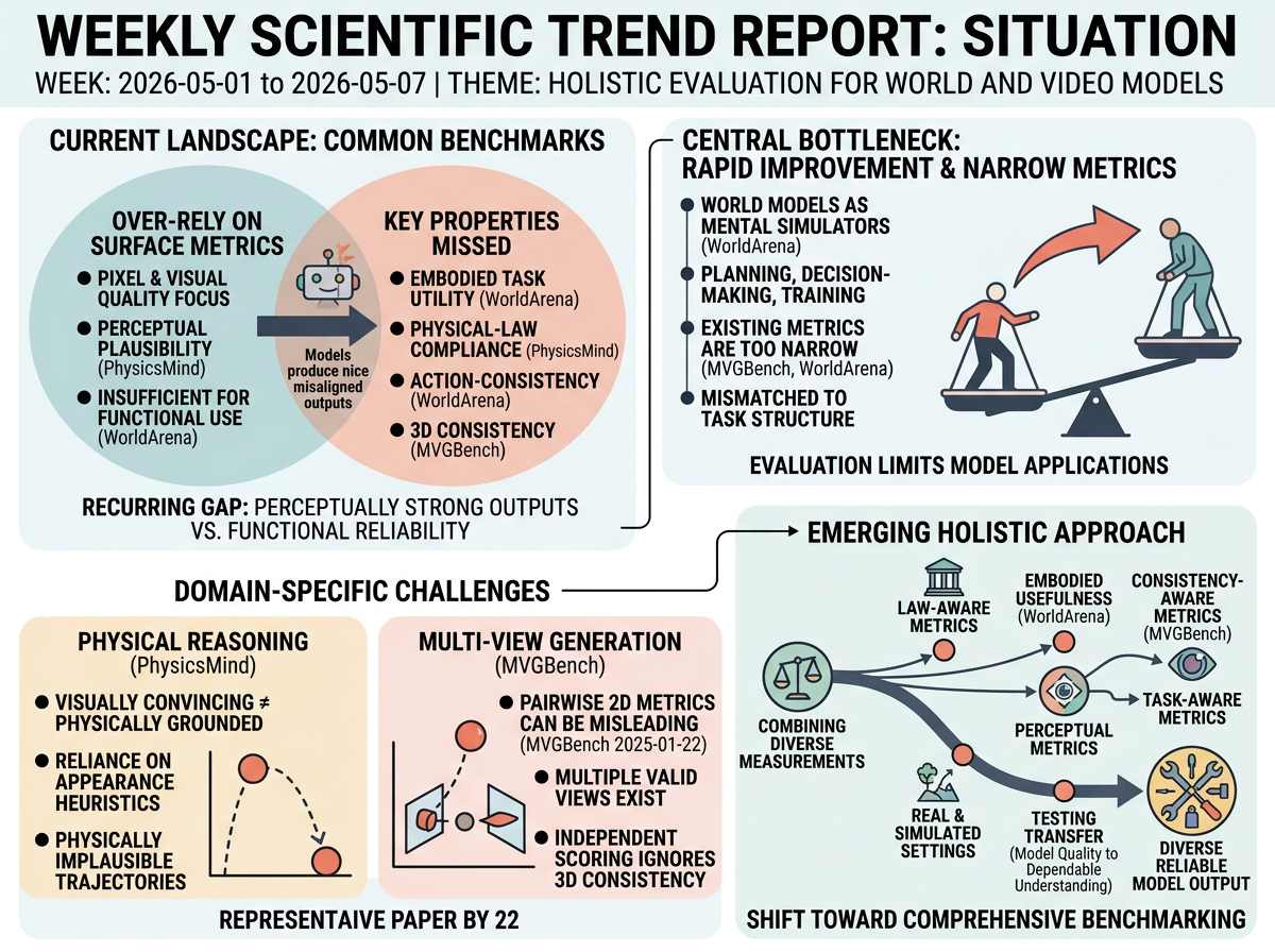 Holistic Evaluation for World and Video Models situation infographic