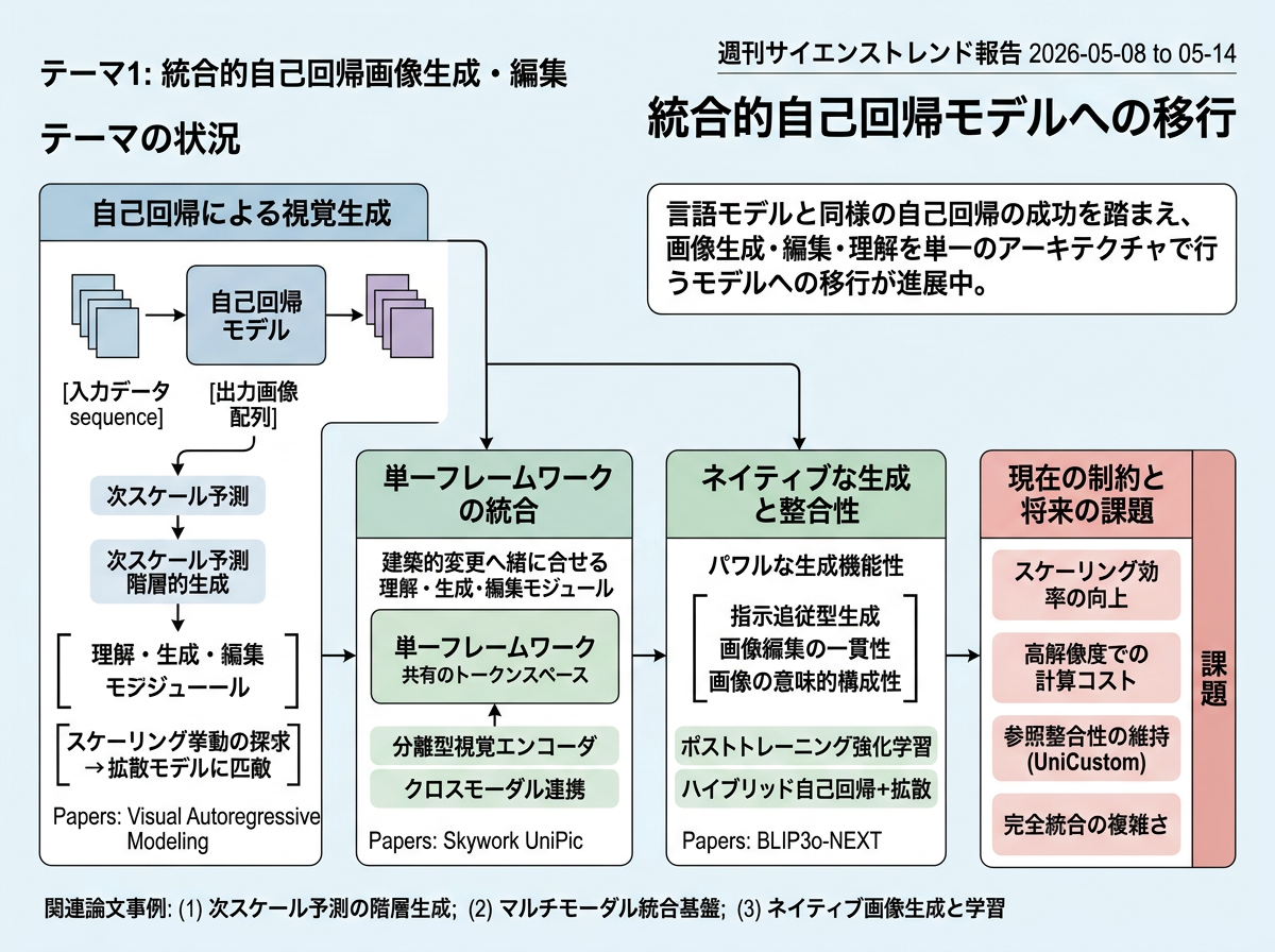 統合的自己回帰画像生成・編集 の現状インフォグラフィクス