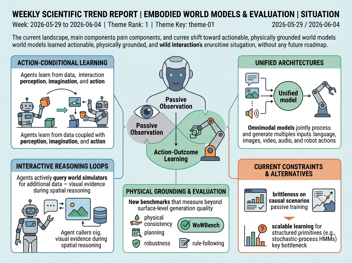 Embodied World Models & Evaluation situation infographic