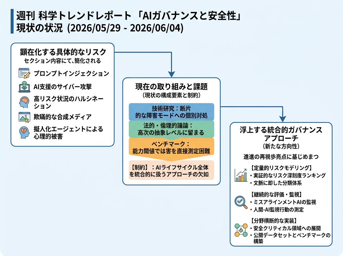 AIガバナンスと安全性 の現状インフォグラフィクス