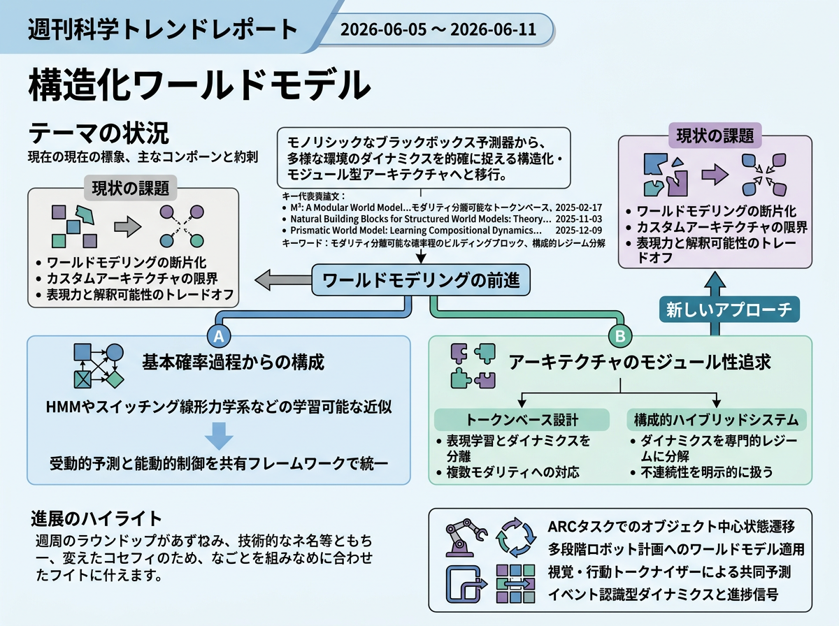 構造化ワールドモデル の現状インフォグラフィクス
