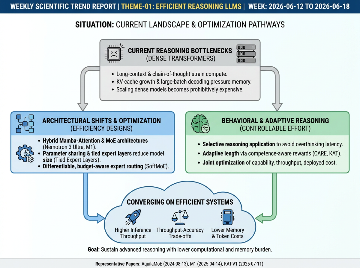 Efficient Reasoning LLMs situation infographic