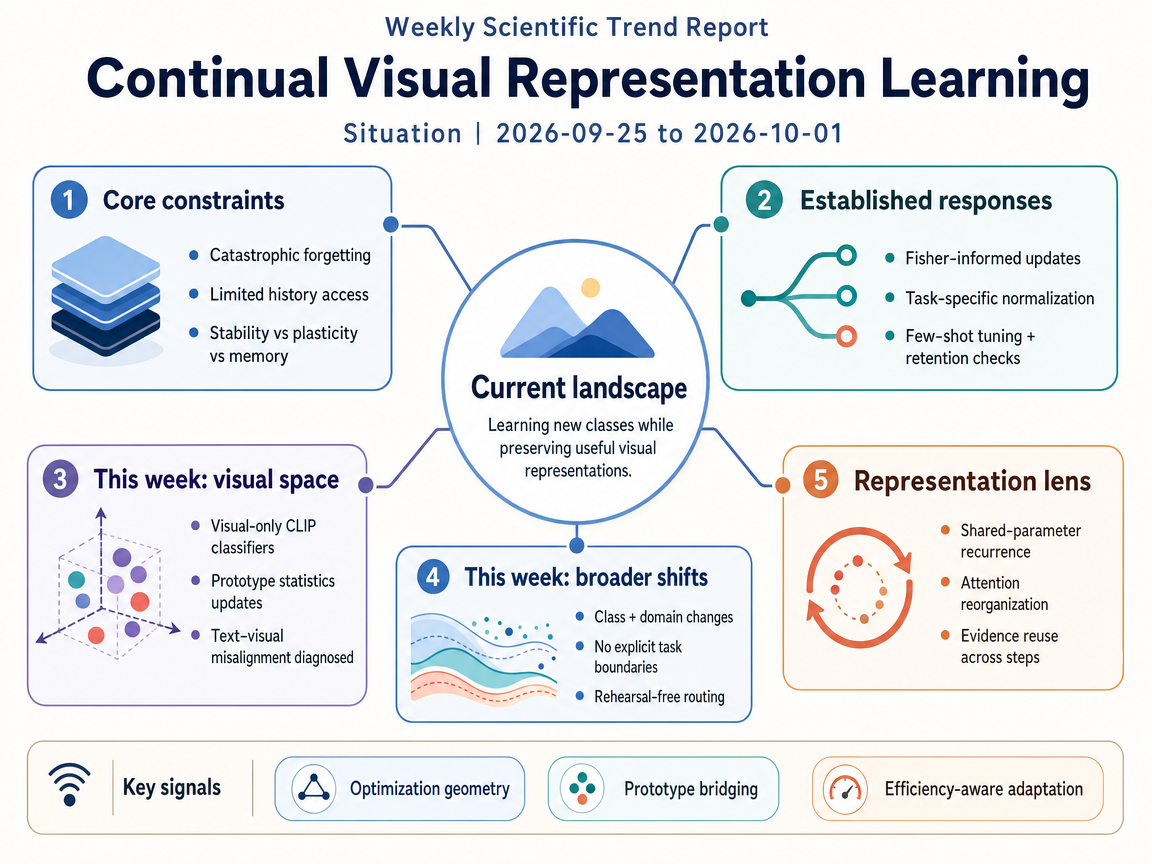 Continual Visual Representation Learning situation infographic