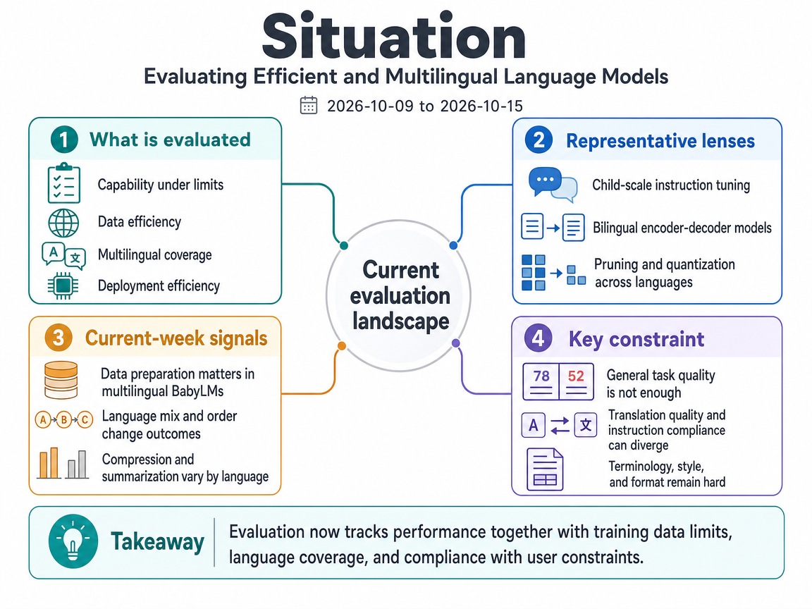 Evaluating Efficient and Multilingual Language Models situation infographic