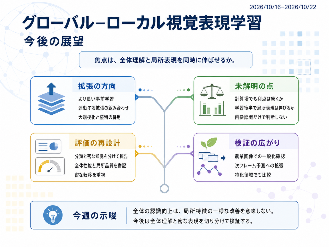 グローバル–ローカル視覚表現学習 の展望インフォグラフィクス